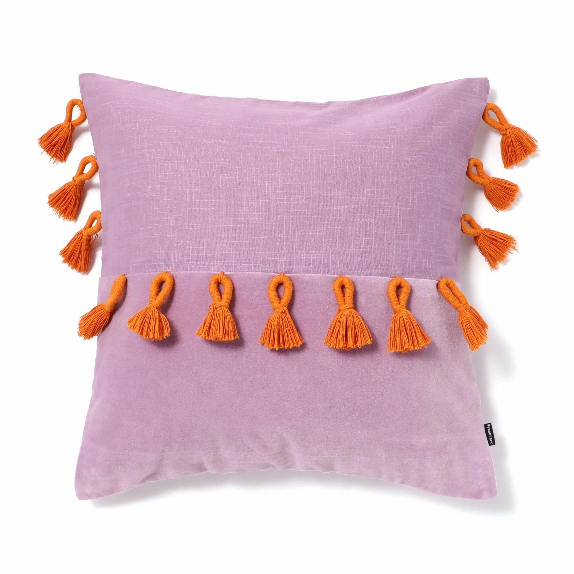 Solid Tassel Cushion Cover 450 x 450  Purplebedding sets ,throw blankets 