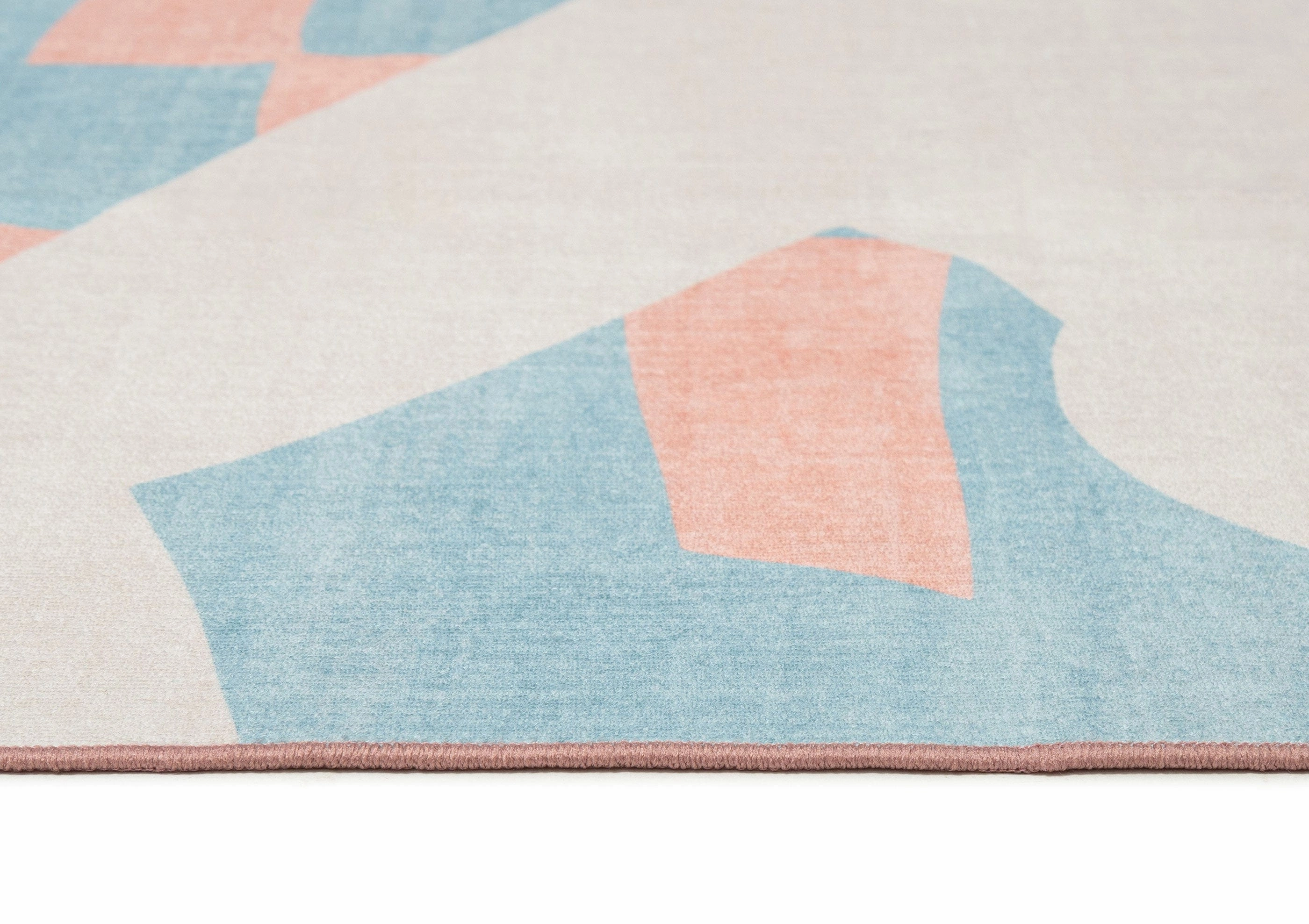 Sorata Pink and Blue Pastel Abstract Rug