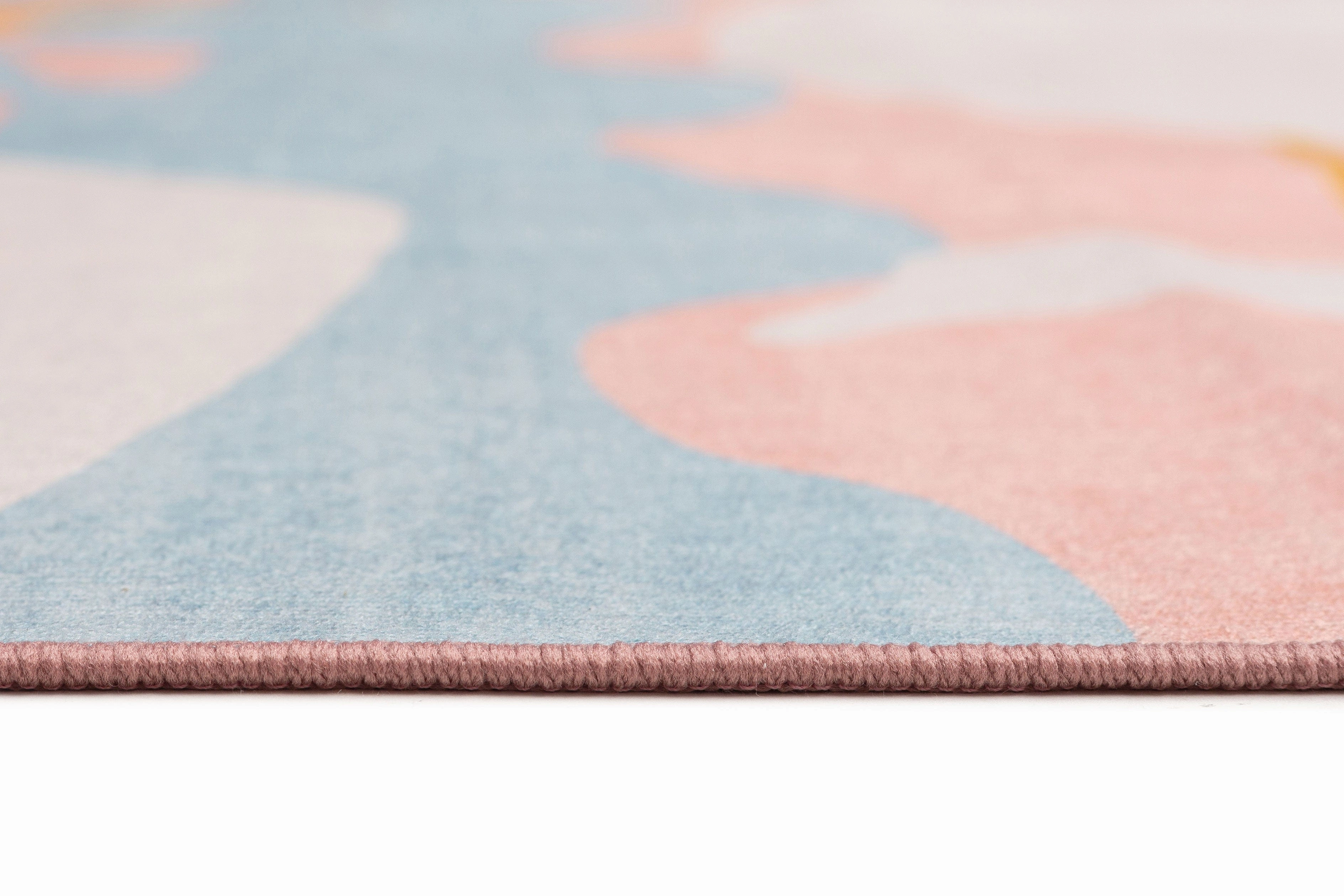 Sorata Pink and Blue Pastel Abstract Rug