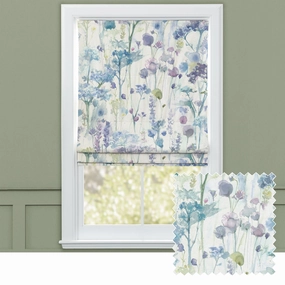 Sorong Printed Cotton Made to Measure Roman Blinds Violetbedding sets ,throw blankets 