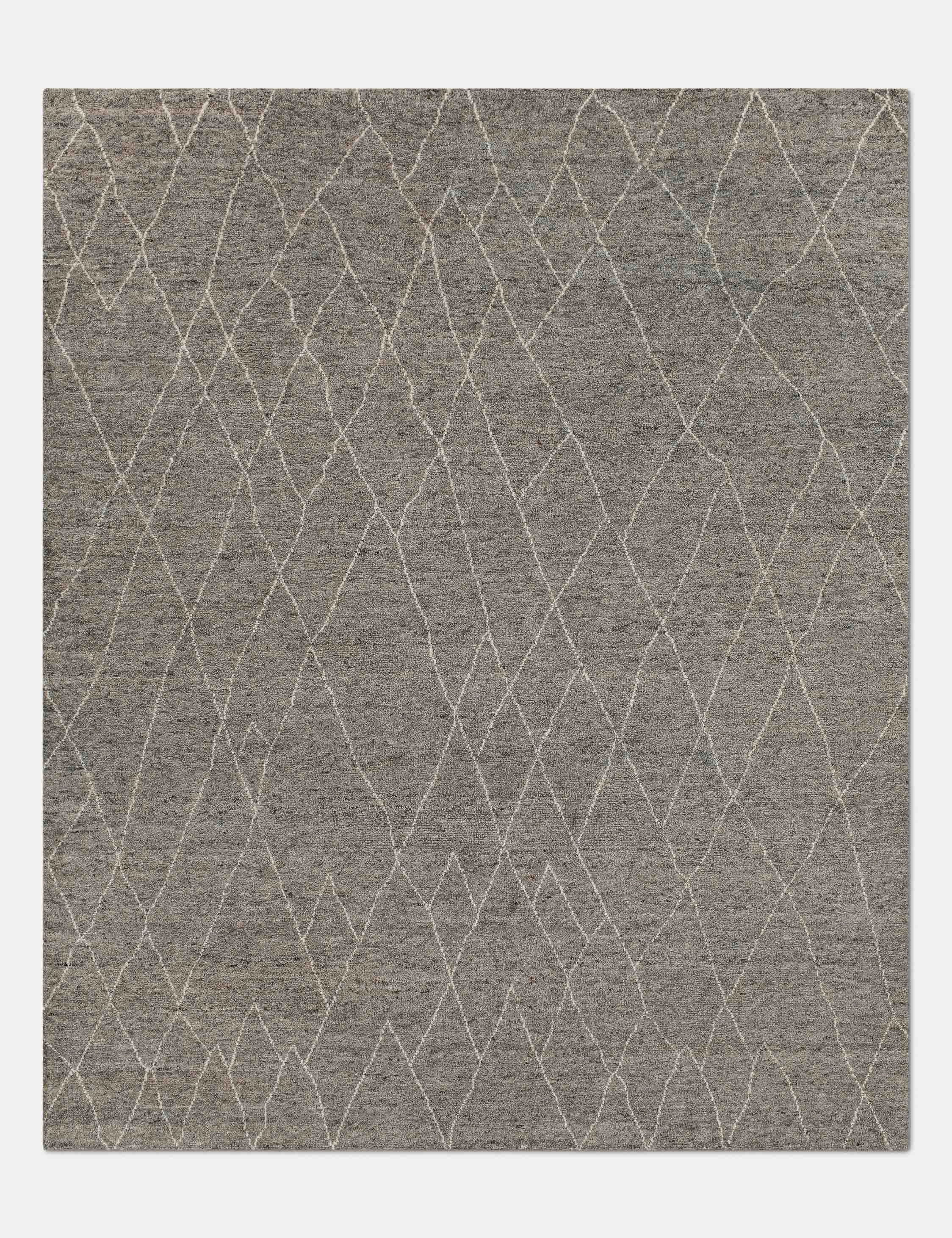 Soskin Hand-Knotted Wool Morrocan Style Rugmodern color block patchwork rug