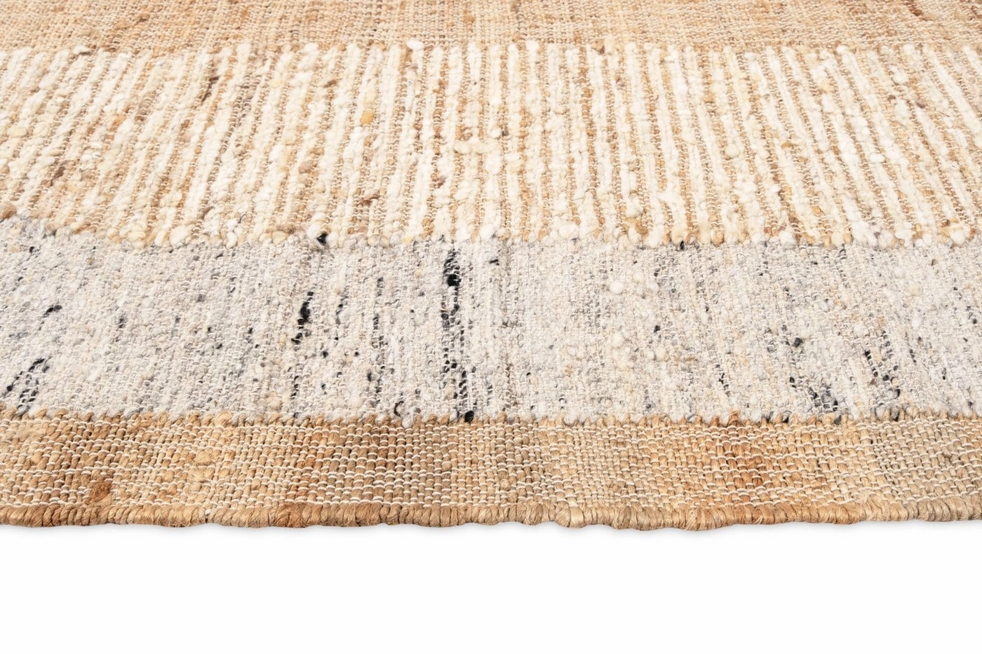 Soto Brown Cream and Grey Modern Jute Rug *NO RETURNS UNLESS FAULTY