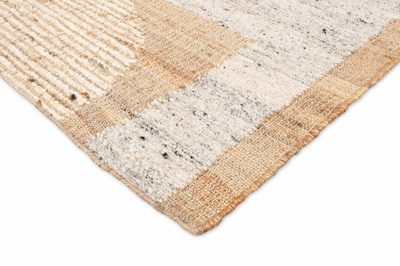 Soto Brown Cream and Grey Modern Jute Rug *NO RETURNS UNLESS FAULTY
