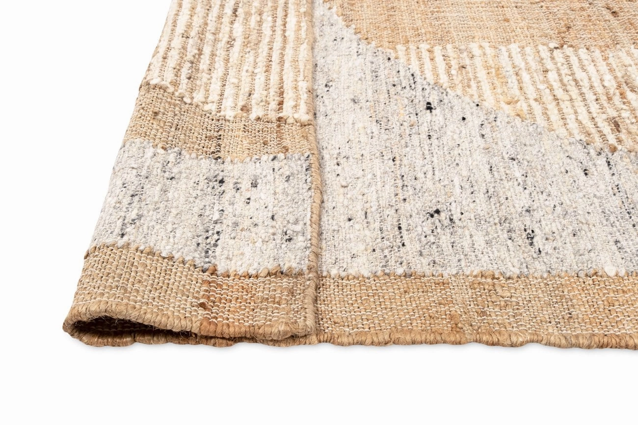 Soto Brown Cream and Grey Modern Jute Rug *NO RETURNS UNLESS FAULTY