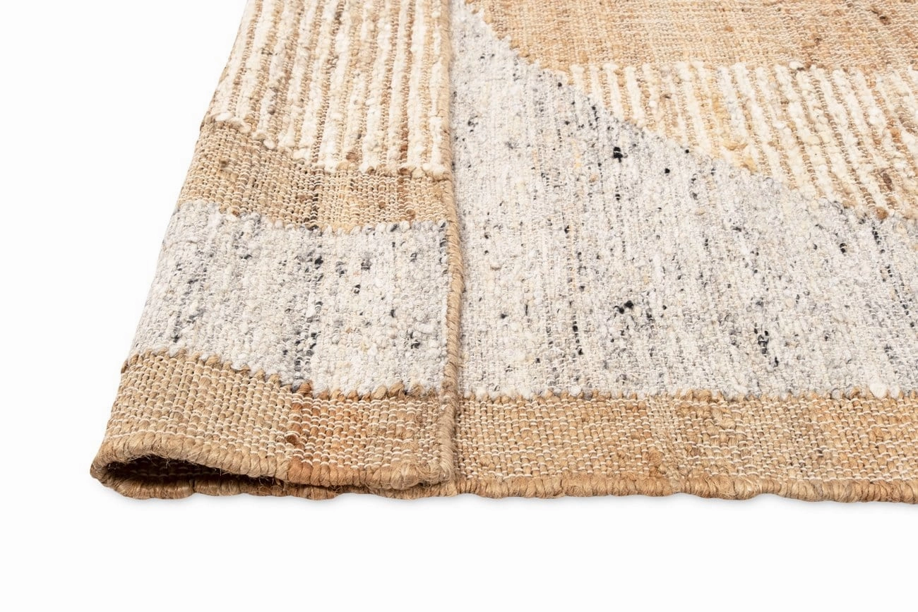 Soto Brown Cream and Grey Modern Jute Rug *NO RETURNS UNLESS FAULTY