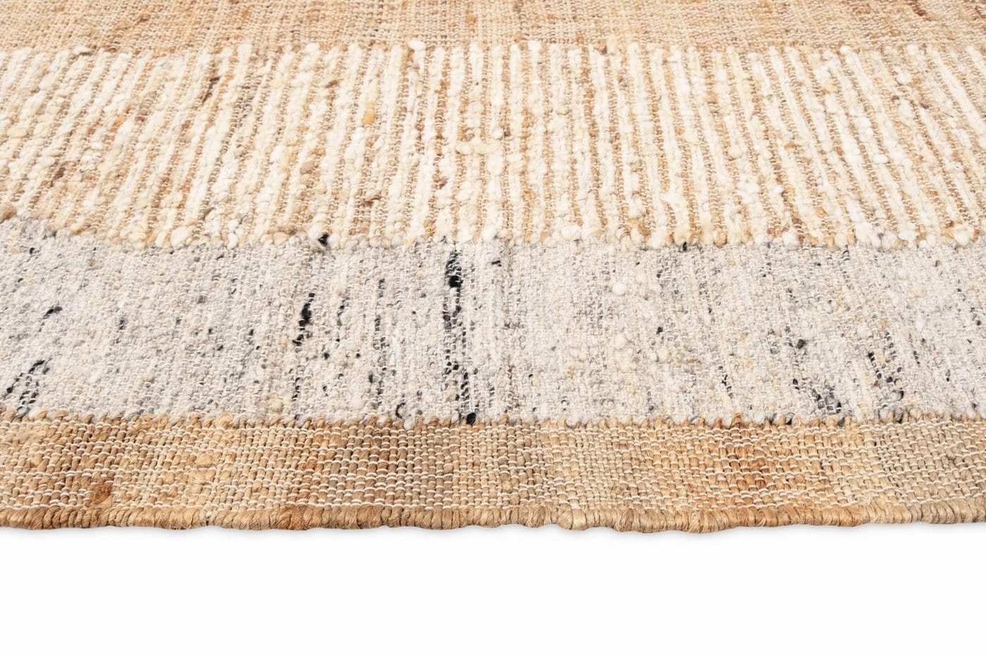 Soto Brown Cream and Grey Modern Jute Rug *NO RETURNS UNLESS FAULTY