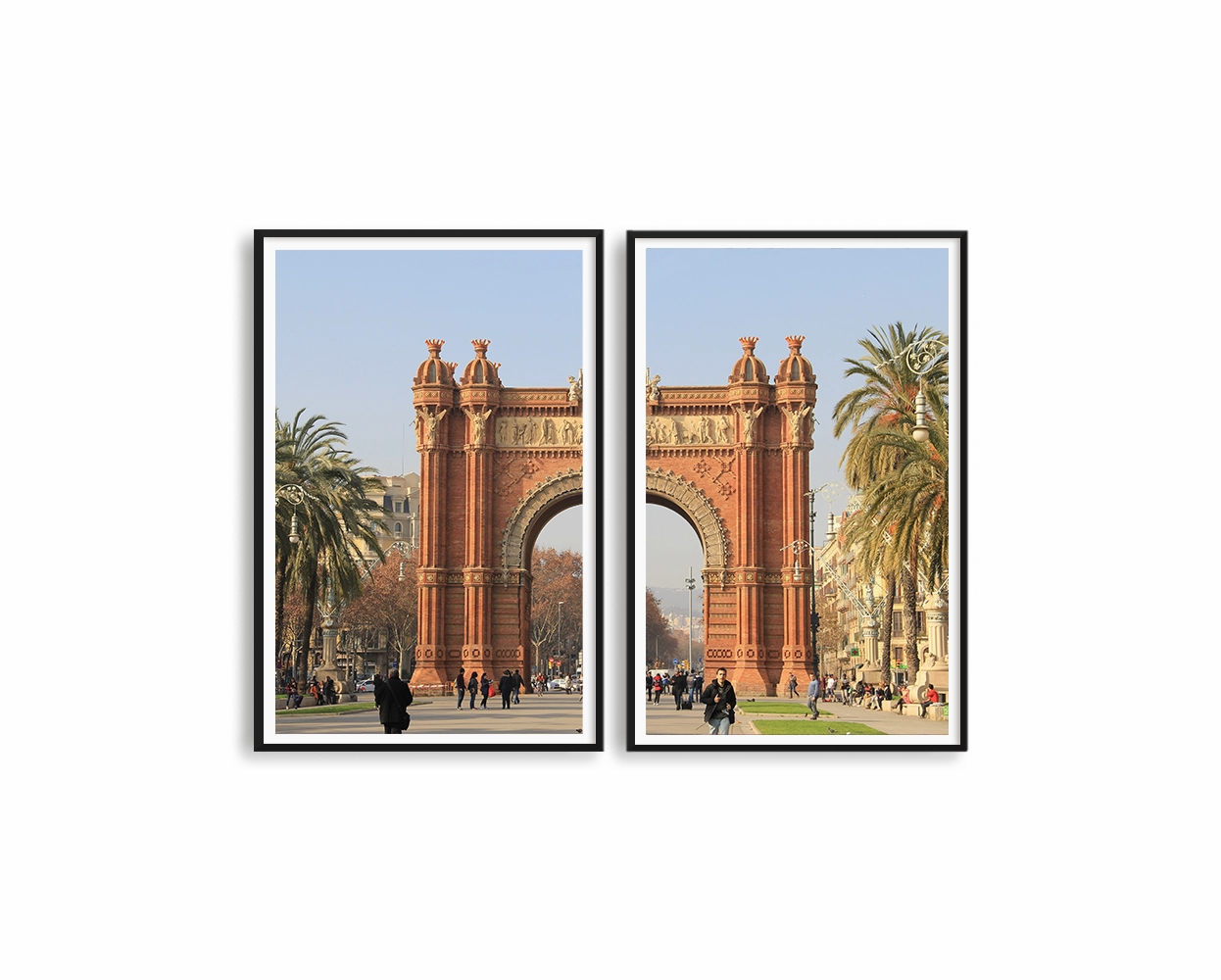 Spain Barcelona Set Includes Two Printsnordic style wall decor