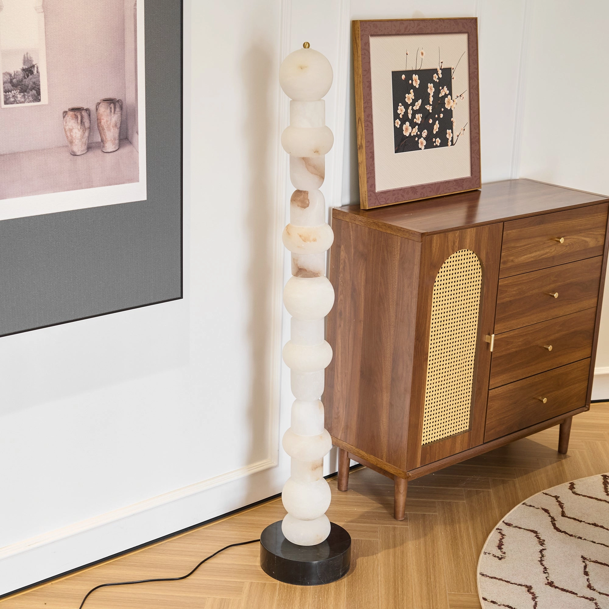 Spanish Alabaster Floor Lamp