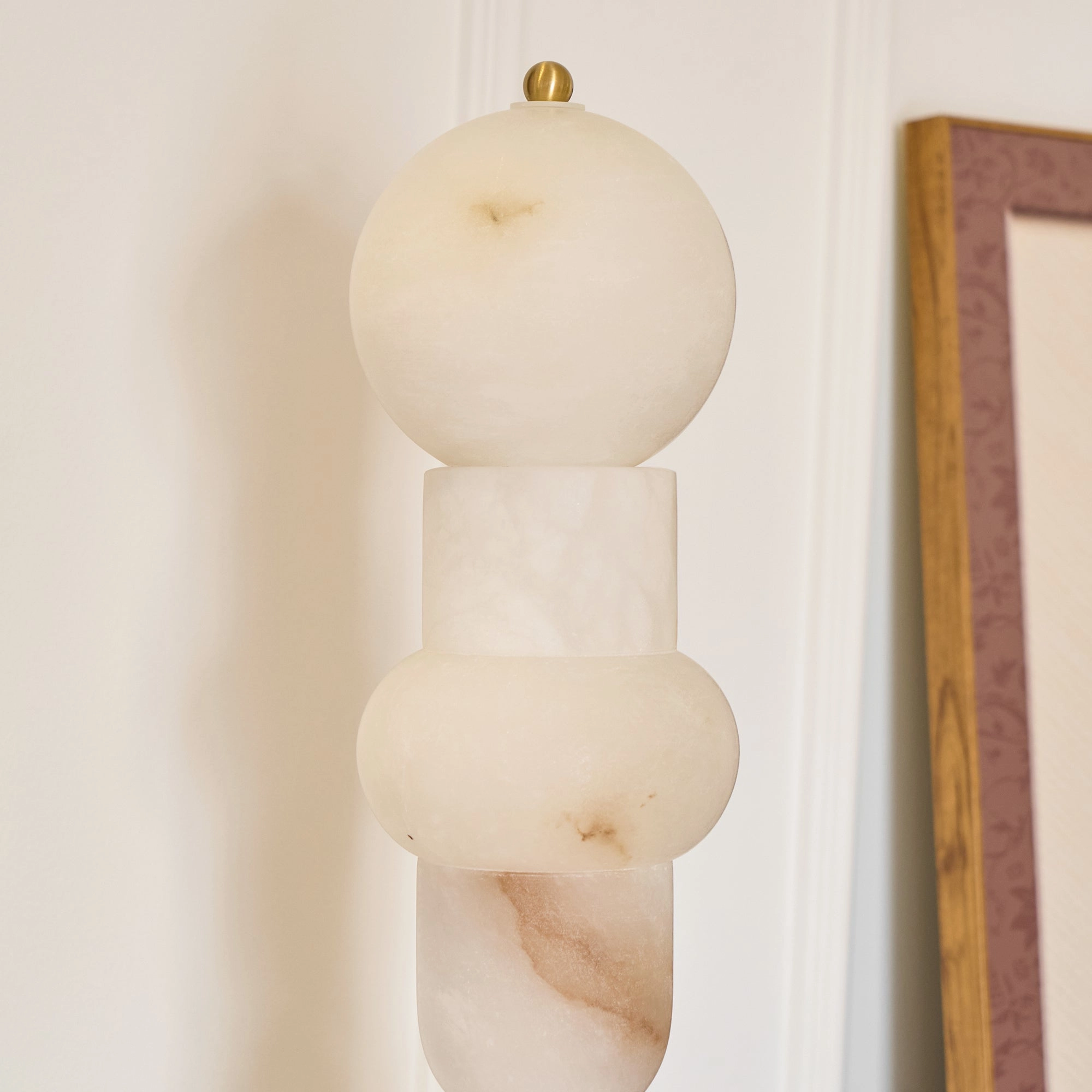 Spanish Alabaster Floor Lamp