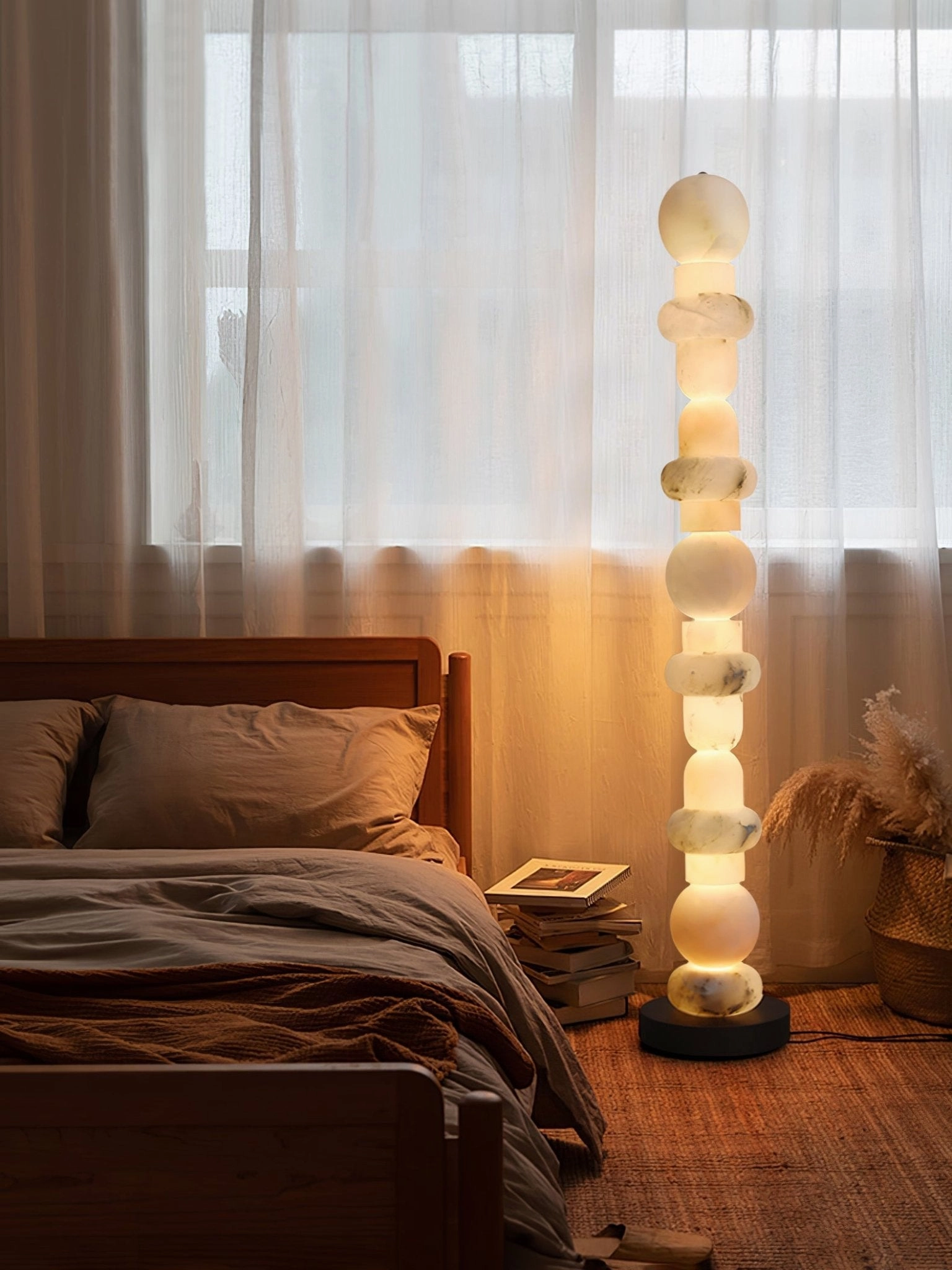 Spanish Alabaster Floor Lamp