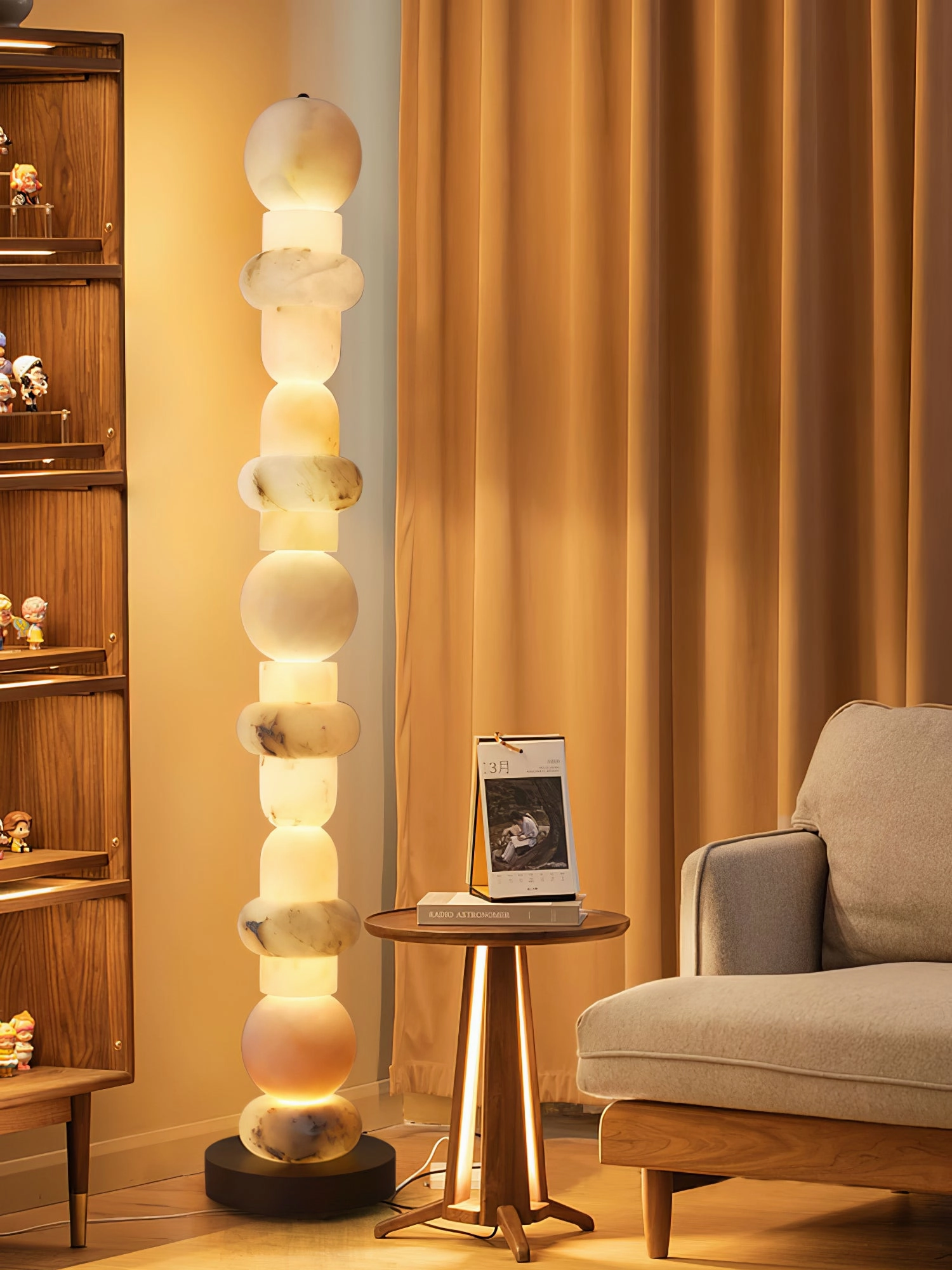 Spanish Alabaster Floor Lamp