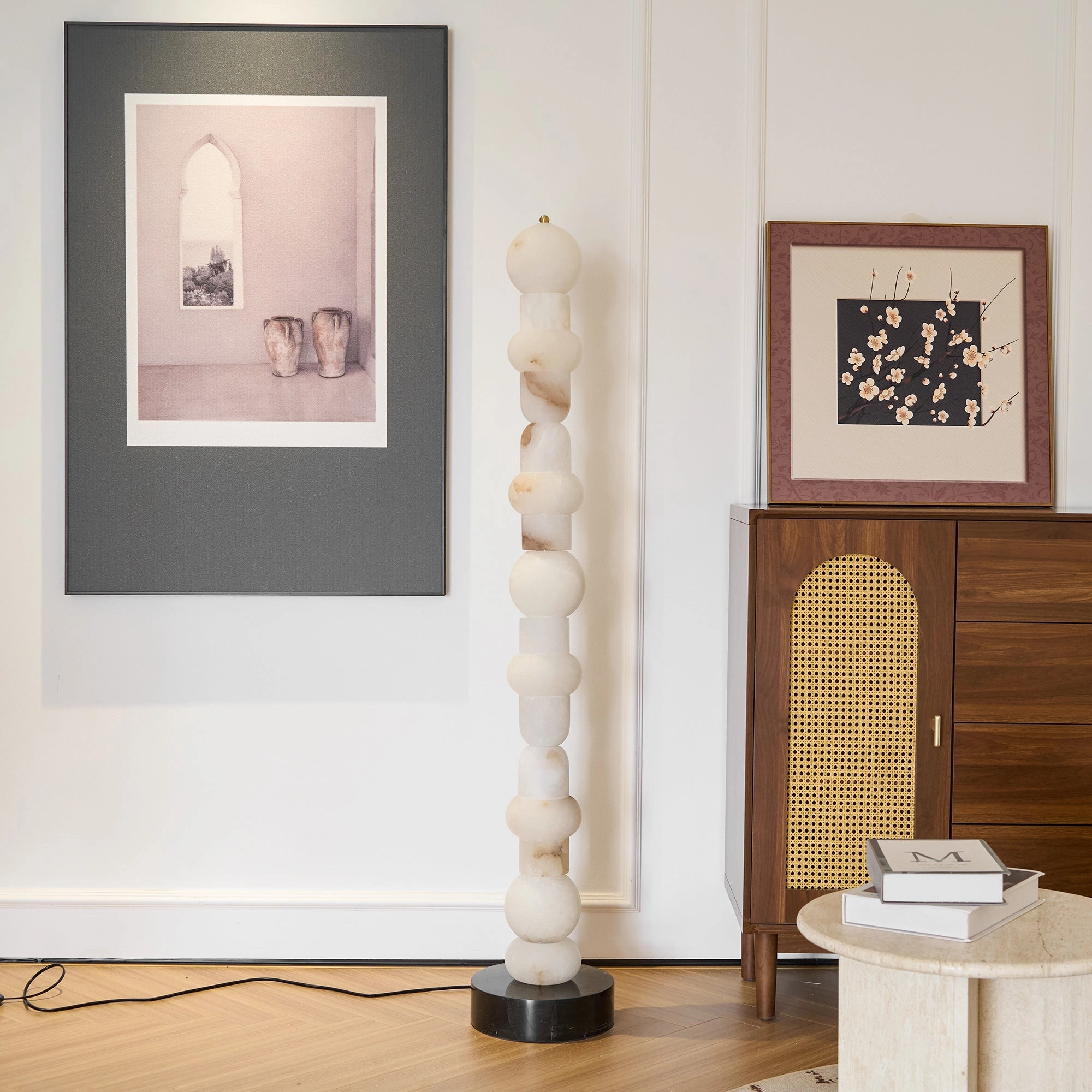 Spanish Alabaster Floor Lamp