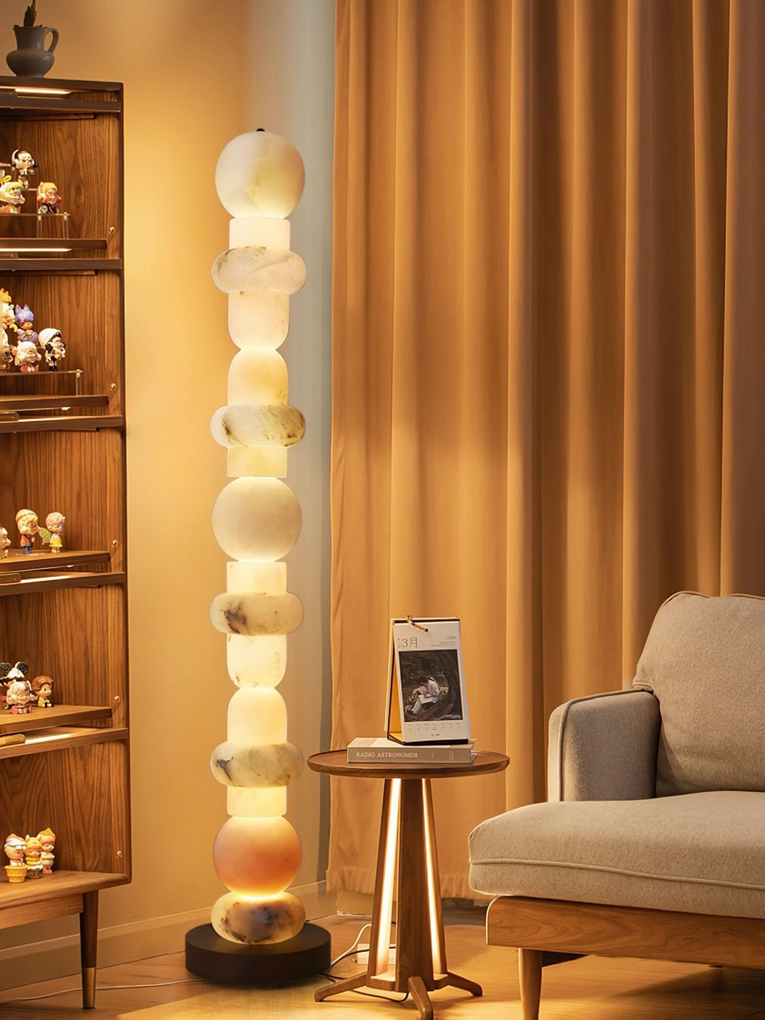 Spanish Alabaster Floor Lamp