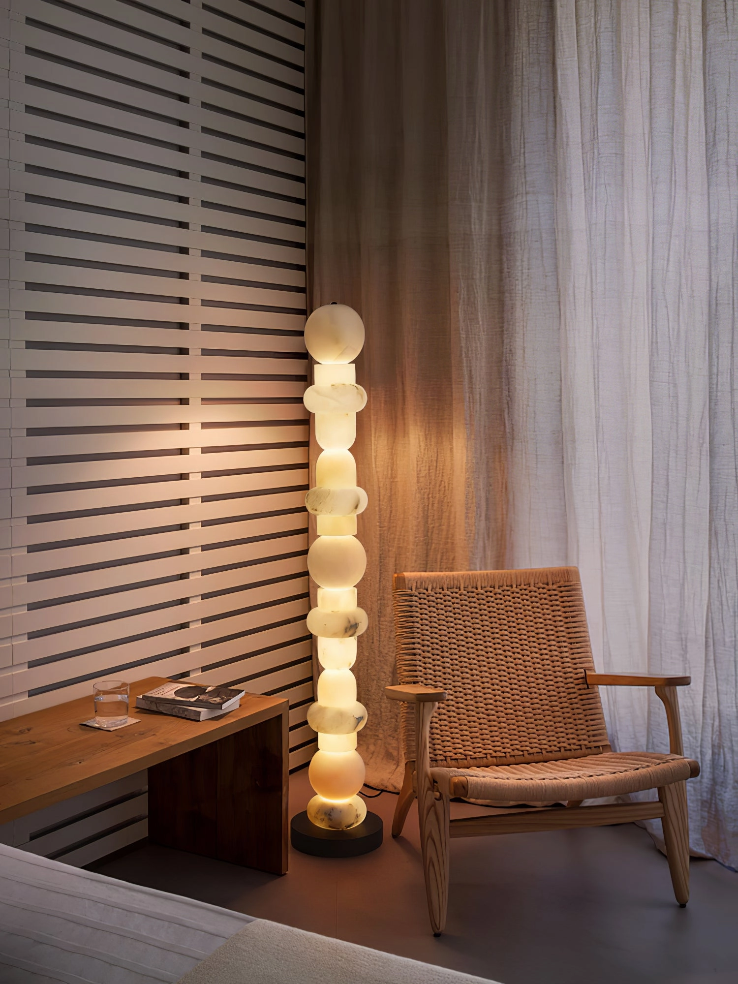Spanish Alabaster Floor Lamp