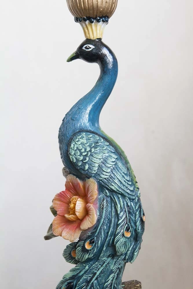 Spectacular Peacock Candle Holder