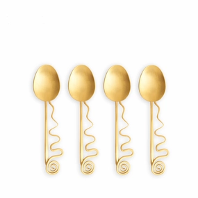 Spirale Cocktail Spoons (Set of 4)nordic style desktop ornaments