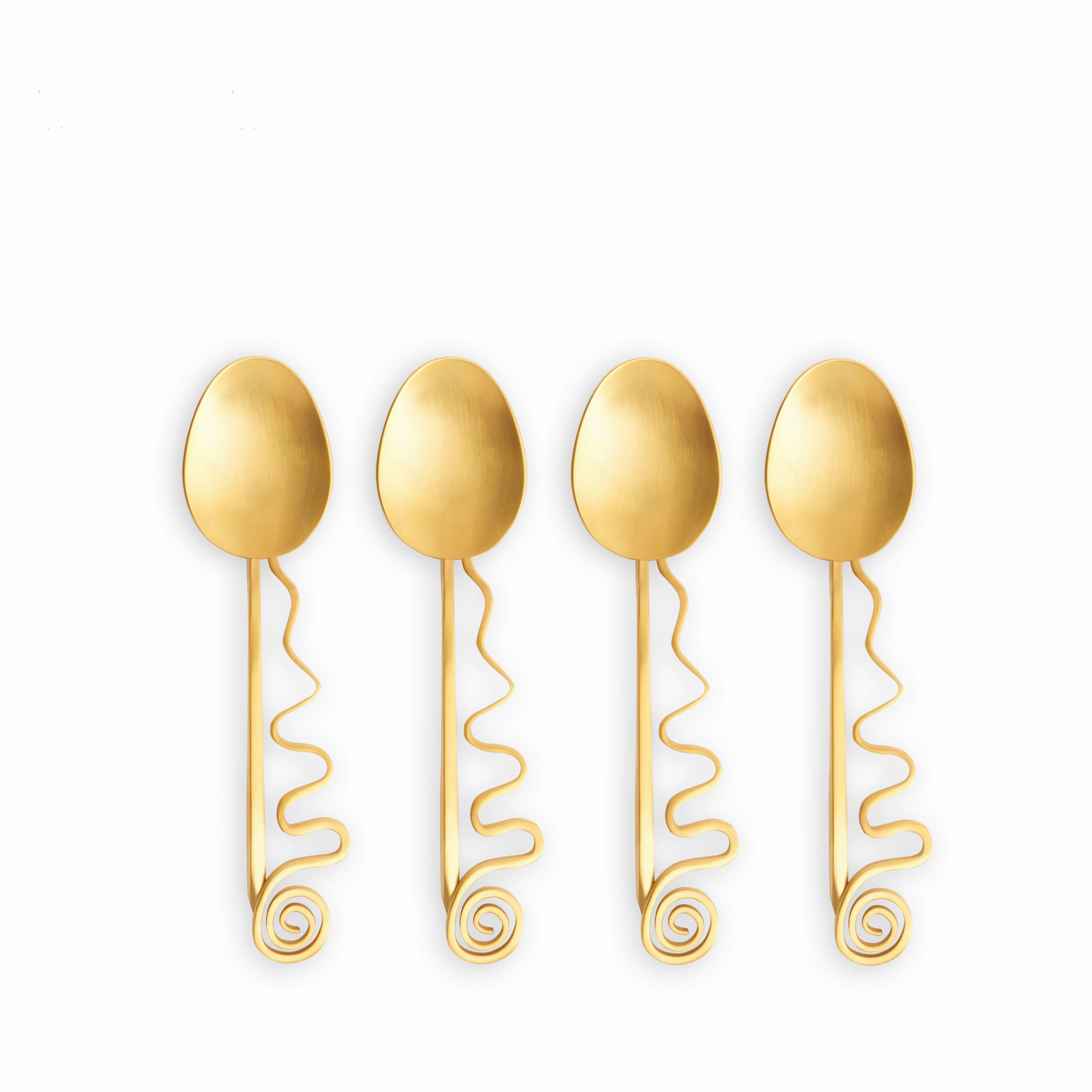 Spirale Cocktail Spoons (Set of 4)nordic style desktop ornaments