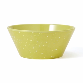Splatter Melamine Bowl Yellowhand-painted ceramic bowl