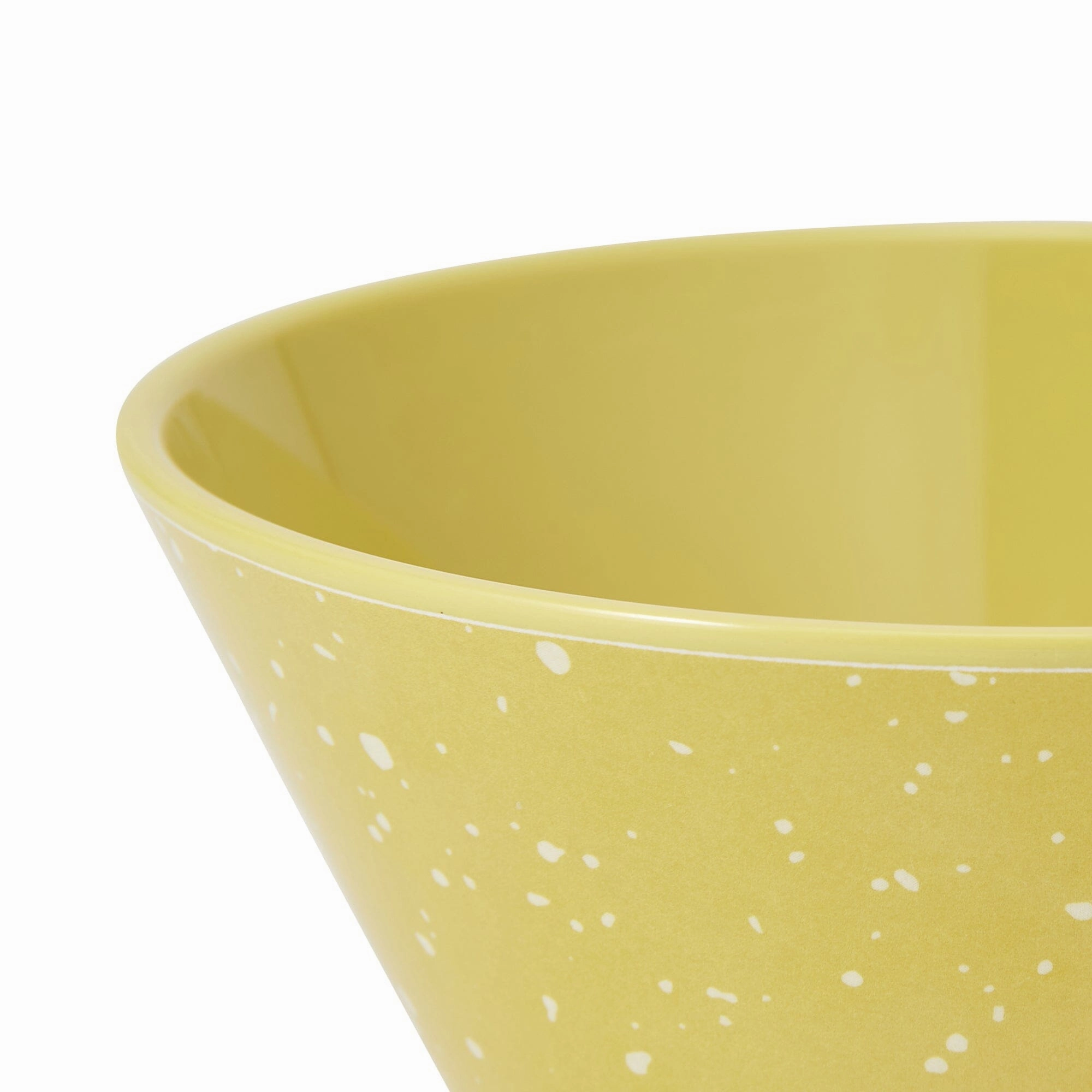 Splatter Melamine Bowl Yellow