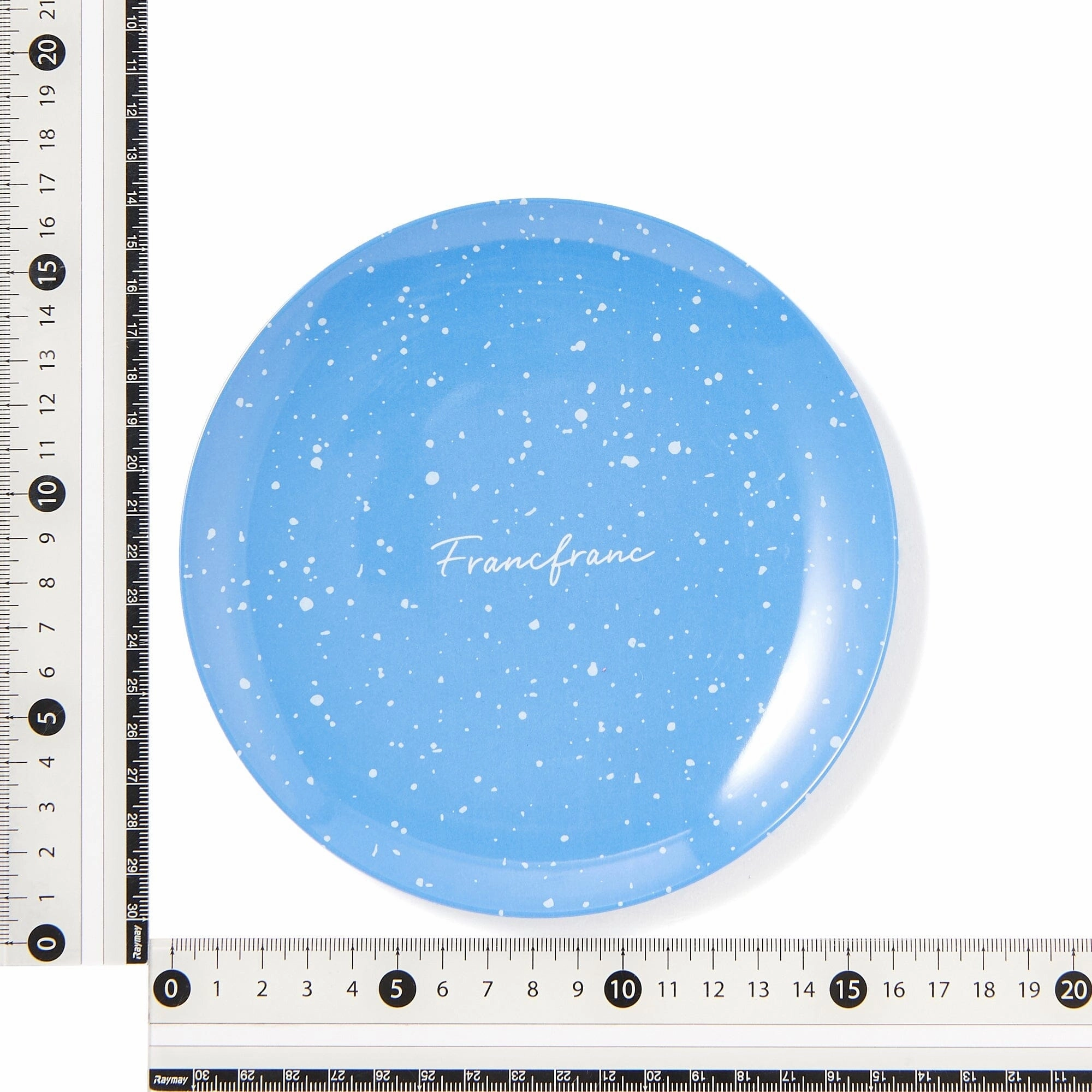 Splatter Melamine Plate Small Blue