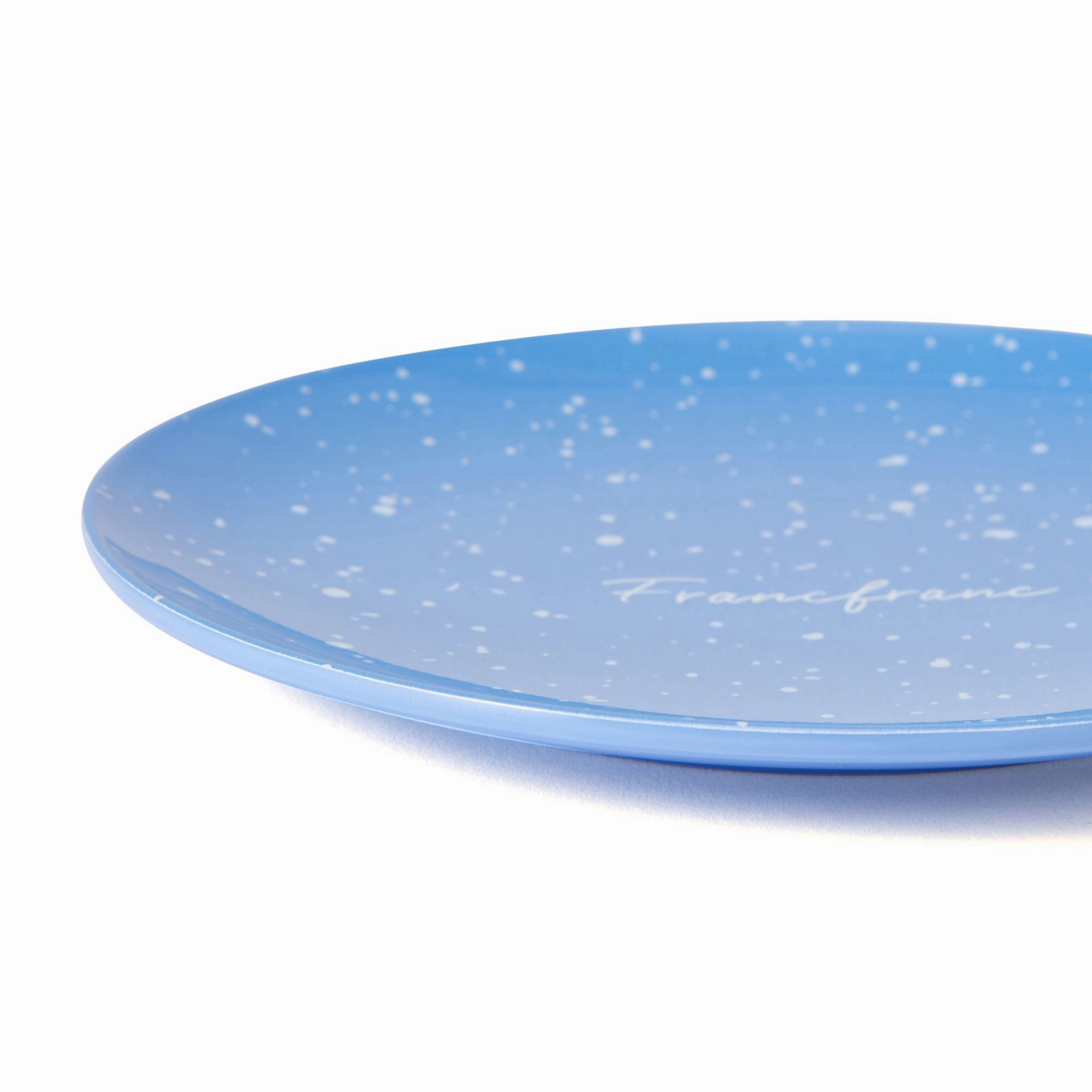 Splatter Melamine Plate Small Blue