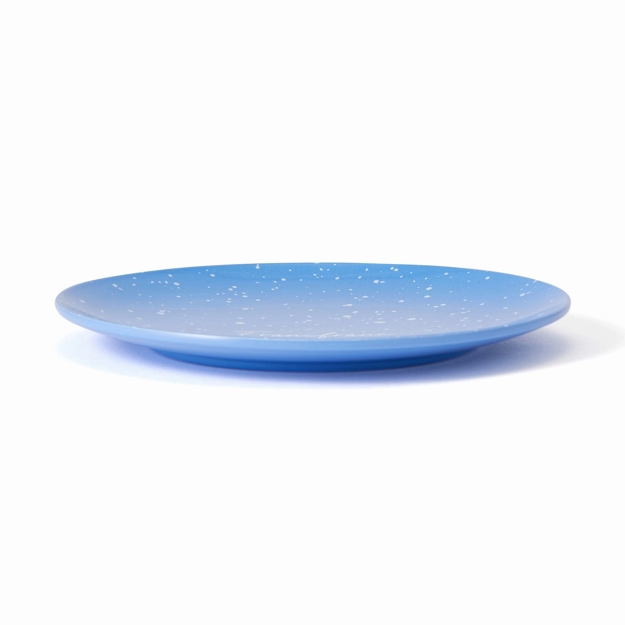 Splatter Melamine Plate Small Blue
