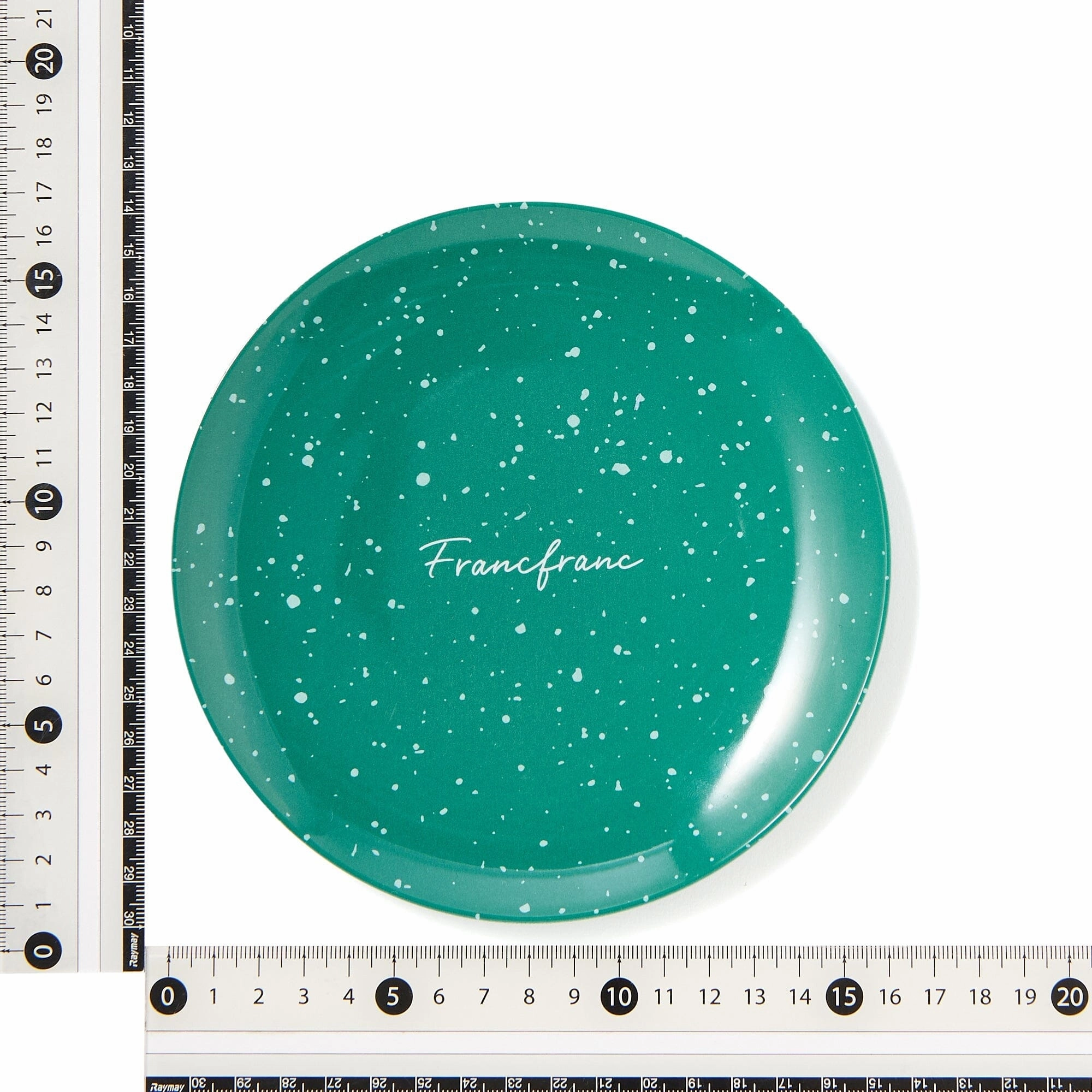 Splatter Melamine Plate Small Green