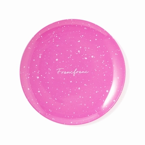 Splatter Melamine Plate Small Pinkhand-painted ceramic bowl