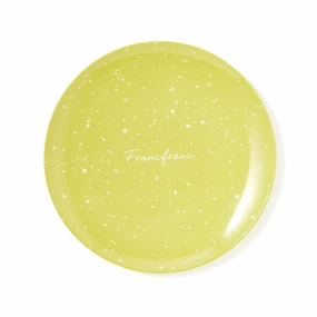 Splatter Melamine Plate Small Yellowhand-painted ceramic bowl