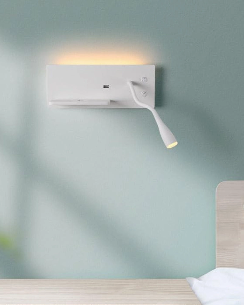 Spot Light with USB Charging & Wireless Fast Charger  Body Type -WH