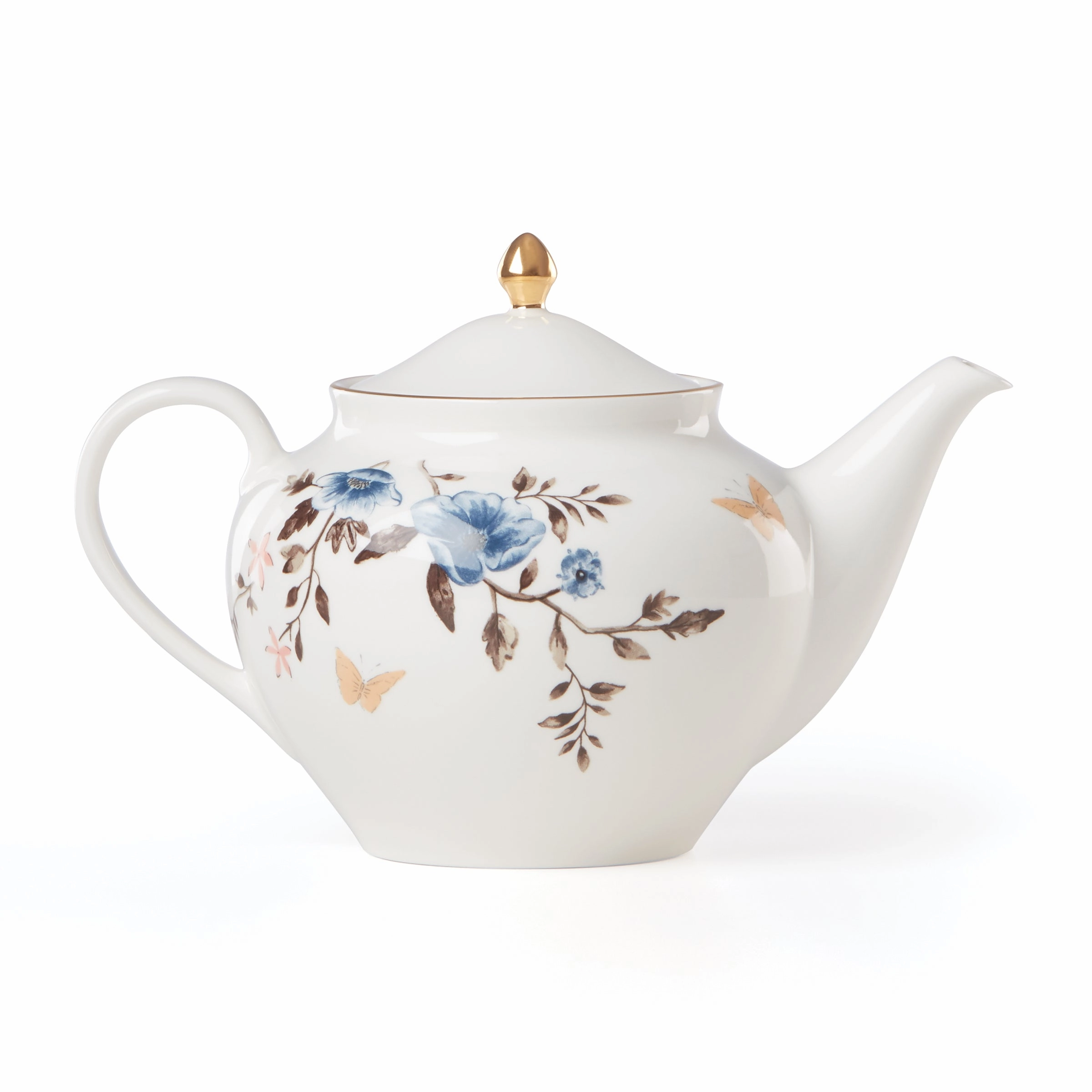Sprig & Vine Teapot - White
