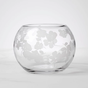 Spring Pansies Glass Petite Rose Bowlmodern kitchen decor ,kitchen dinner set ,dinnerware 