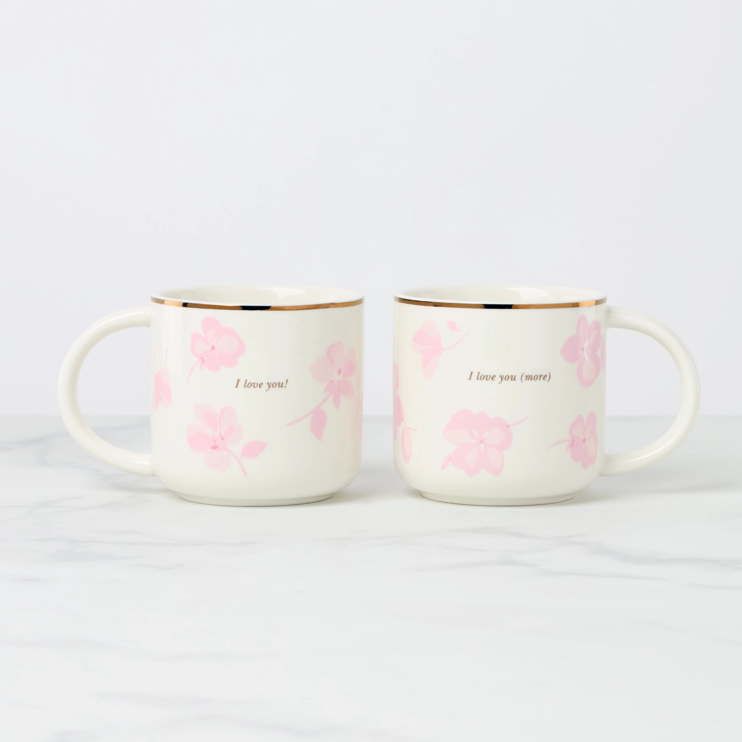 Spring Pansies Mugs - Set of 2modern kitchen decor ,kitchen dinner set ,dinnerware 