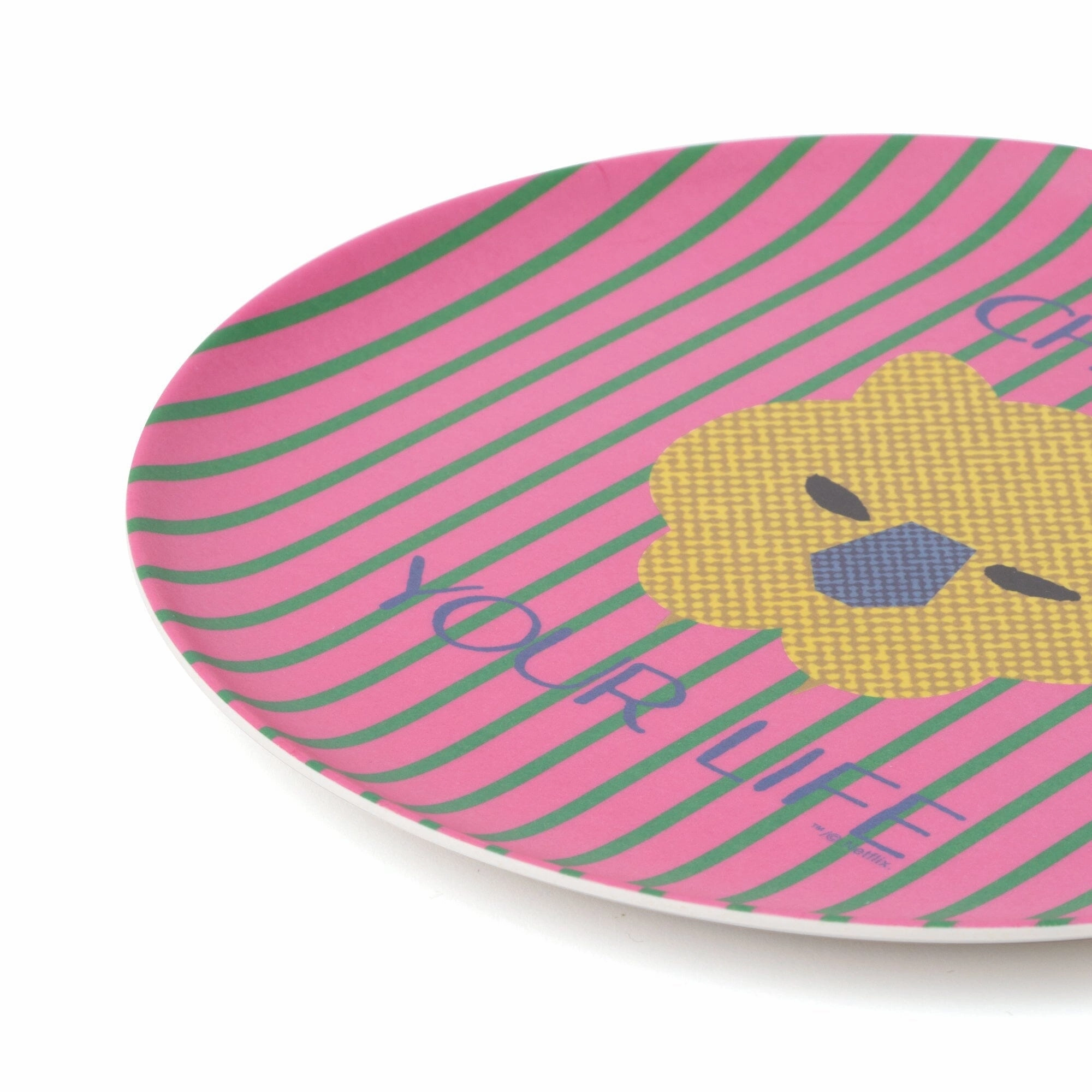 SQUID GAME Bamboo Plate Pink