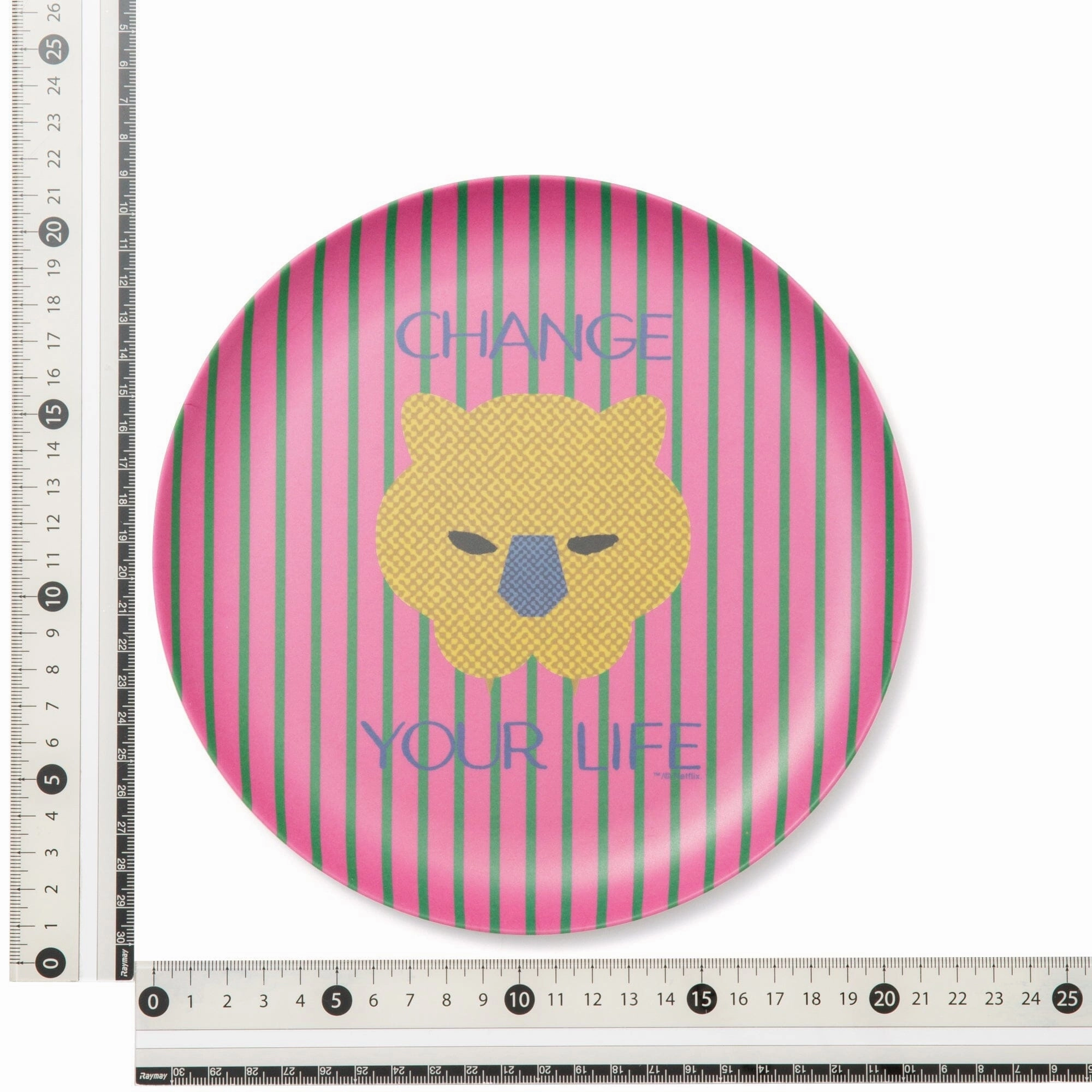SQUID GAME Bamboo Plate Pink