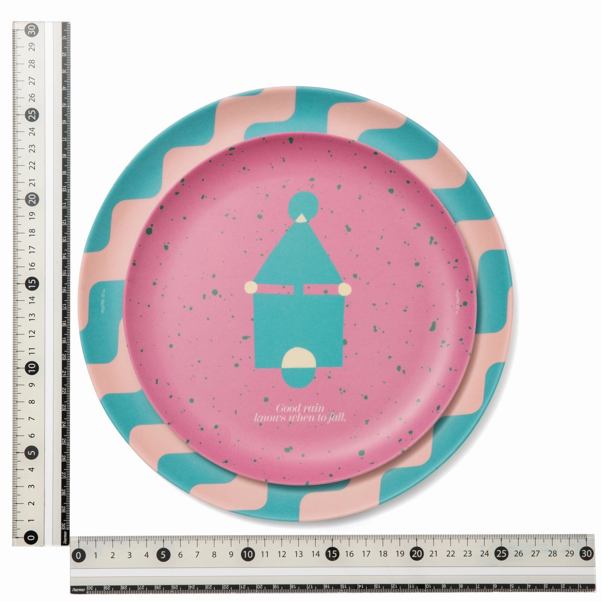 SQUID GAME Bamboo Plate Set Pink