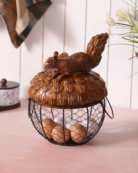 Squirrel Egg Basketmodern kitchen decor ,kitchen dinner set ,dinnerware 