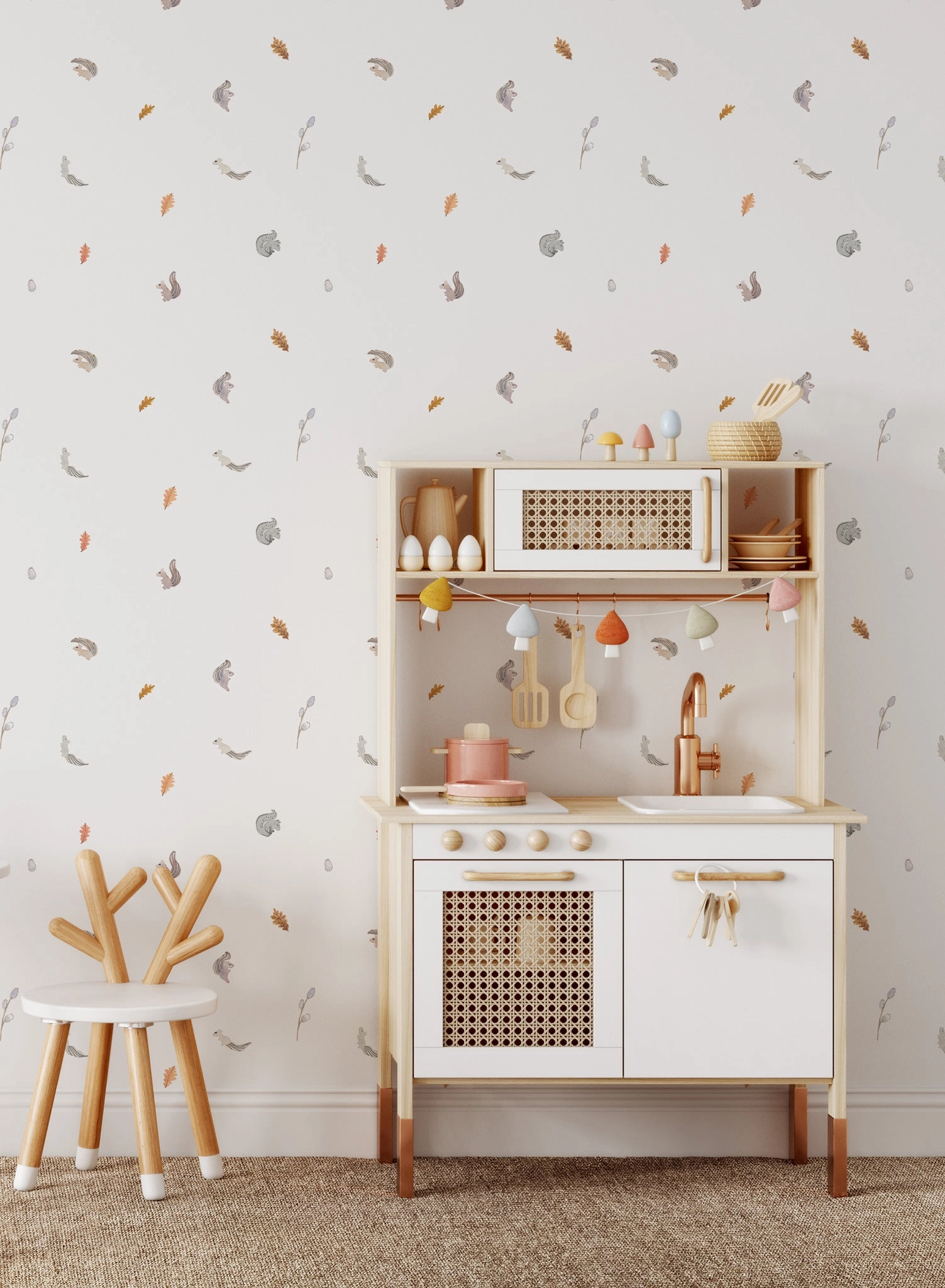 Squirrel Friends, Wallpaper