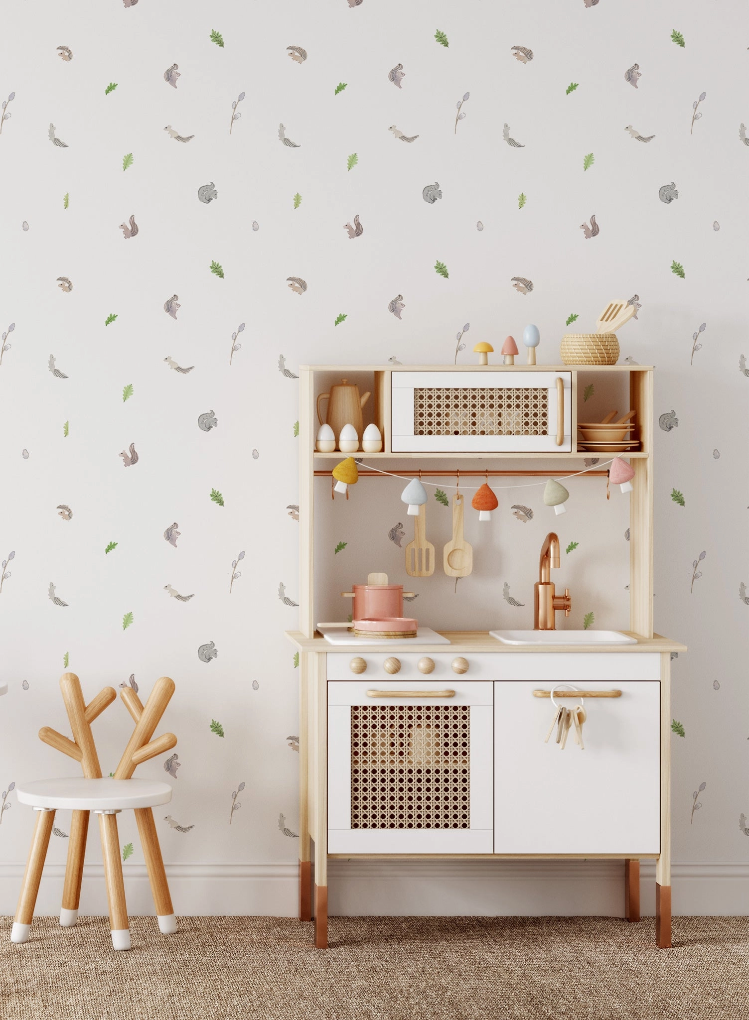 Squirrel Friends, Wallpaper