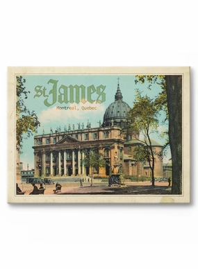 St. James Souvenir from Montreal, Canvasindoor decorative canvas print