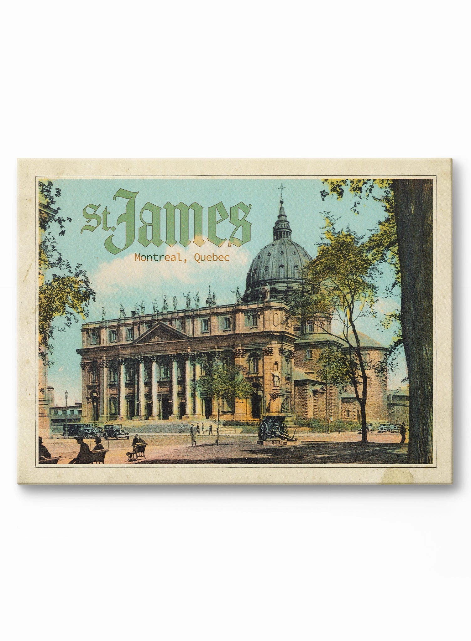 St. James Souvenir from Montreal, Canvasindoor decorative canvas print