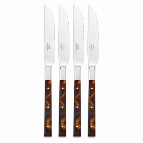 St. Laurent Tortoise Steak Knives Set of 4modern kitchen decor ,kitchen dinner set ,dinnerware 