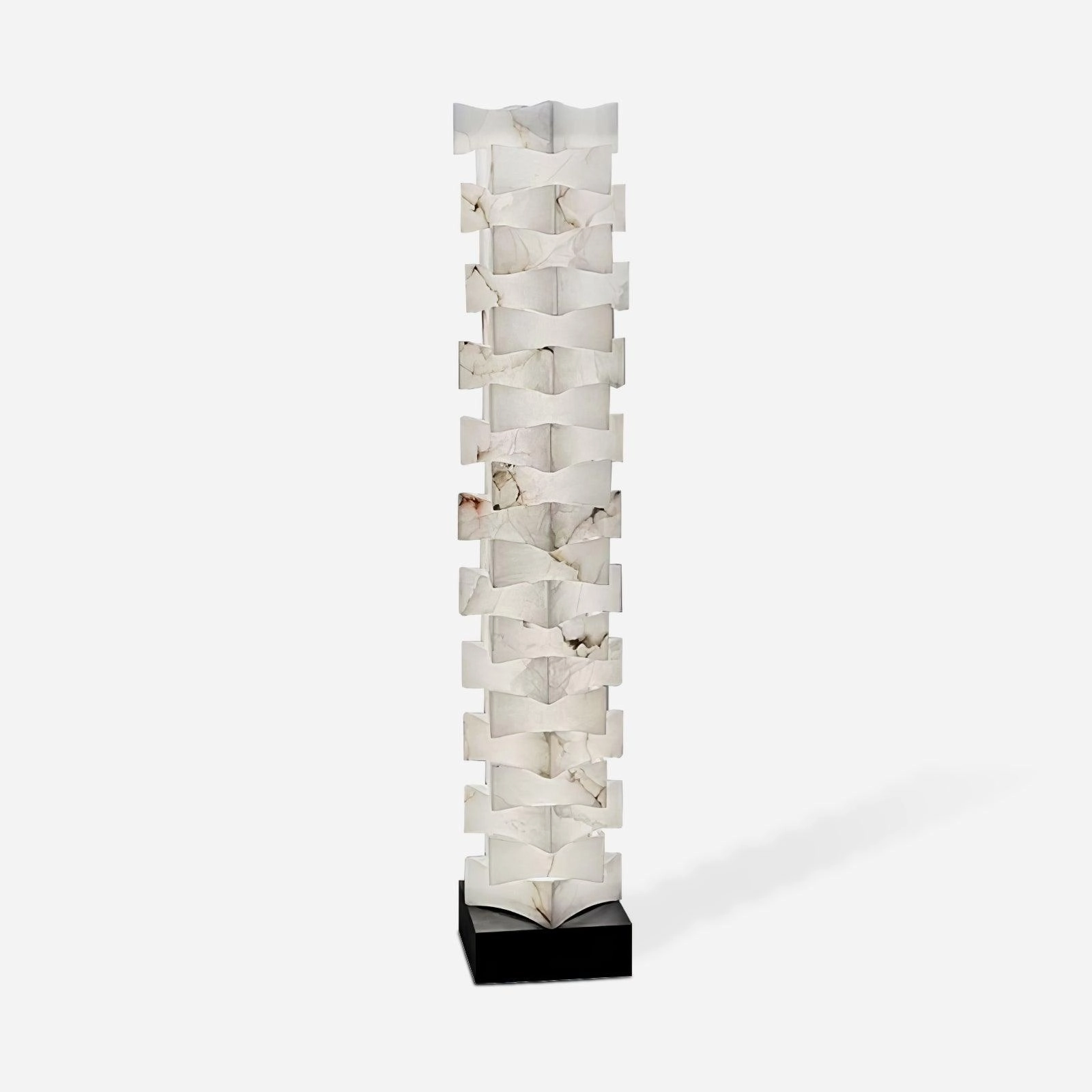 Stacked Alabaster Squares Floor Lampmodern floor lamp,floor lamp for bedroom 