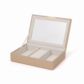 Stacking Jewelry Box Display Beigedecorative storage box ,stackable storage box 