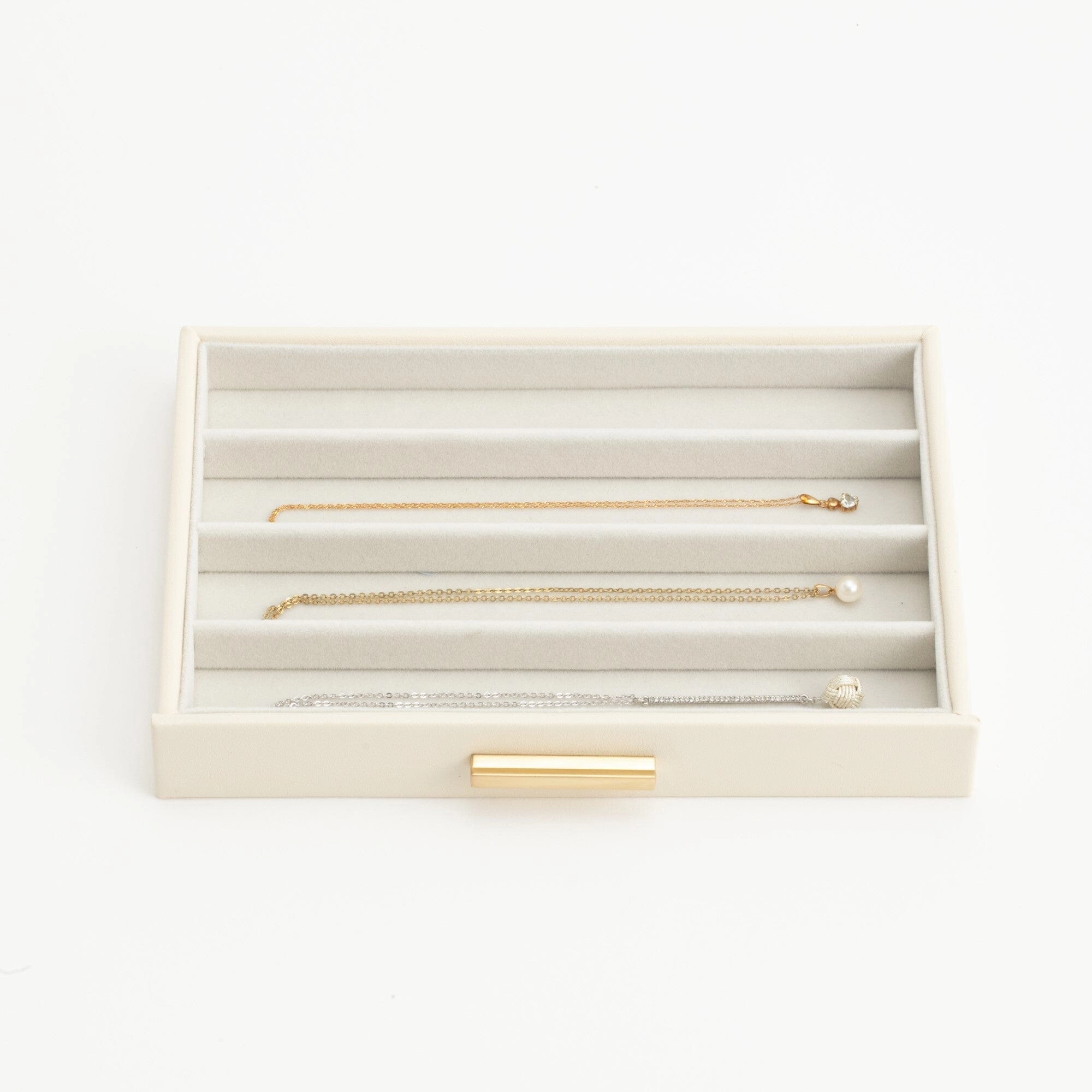 stacking Jewelry Box Necklace Beige