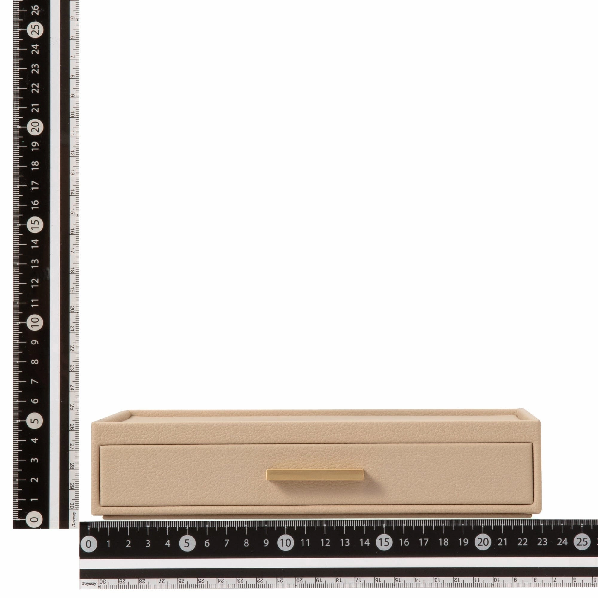 Stacking Jewelry Box Open Beige