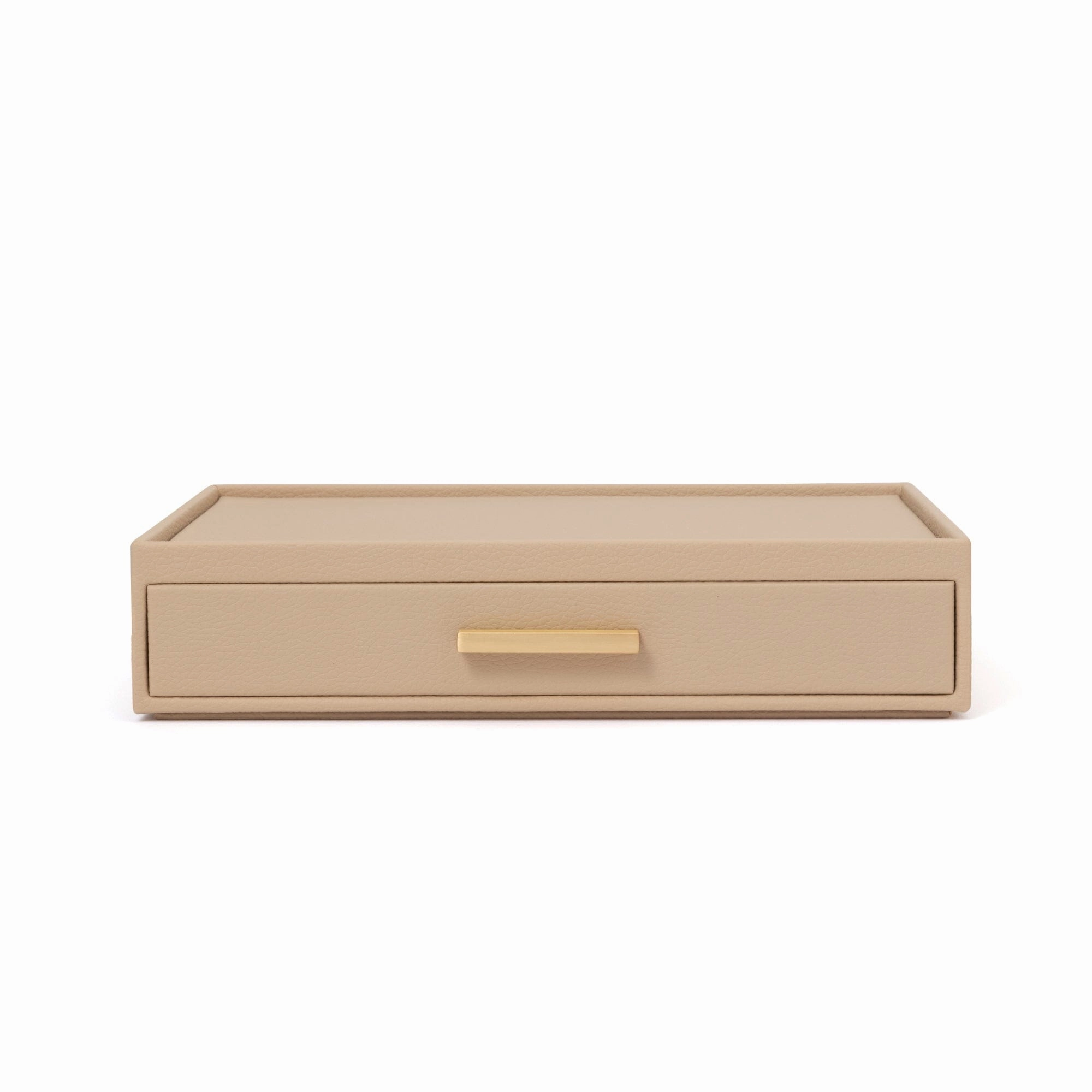 Stacking Jewelry Box Open Beige