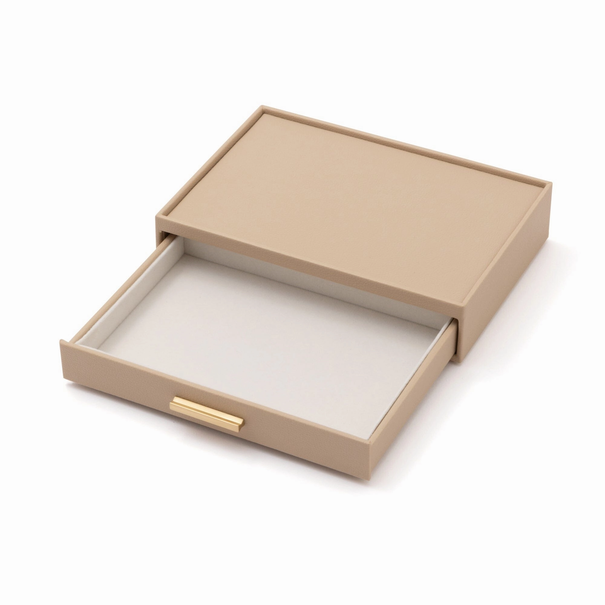 Stacking Jewelry Box Open Beigedecorative storage box ,stackable storage box 