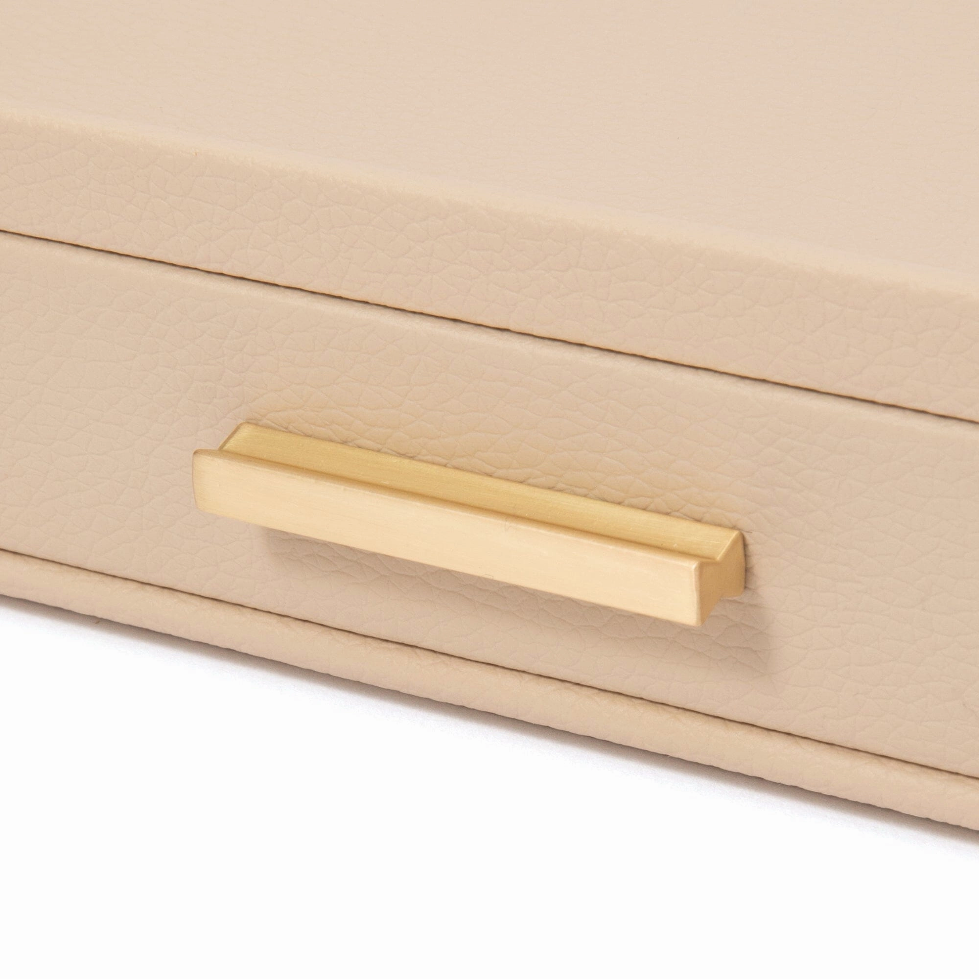 Stacking Jewelry Box Open Beige