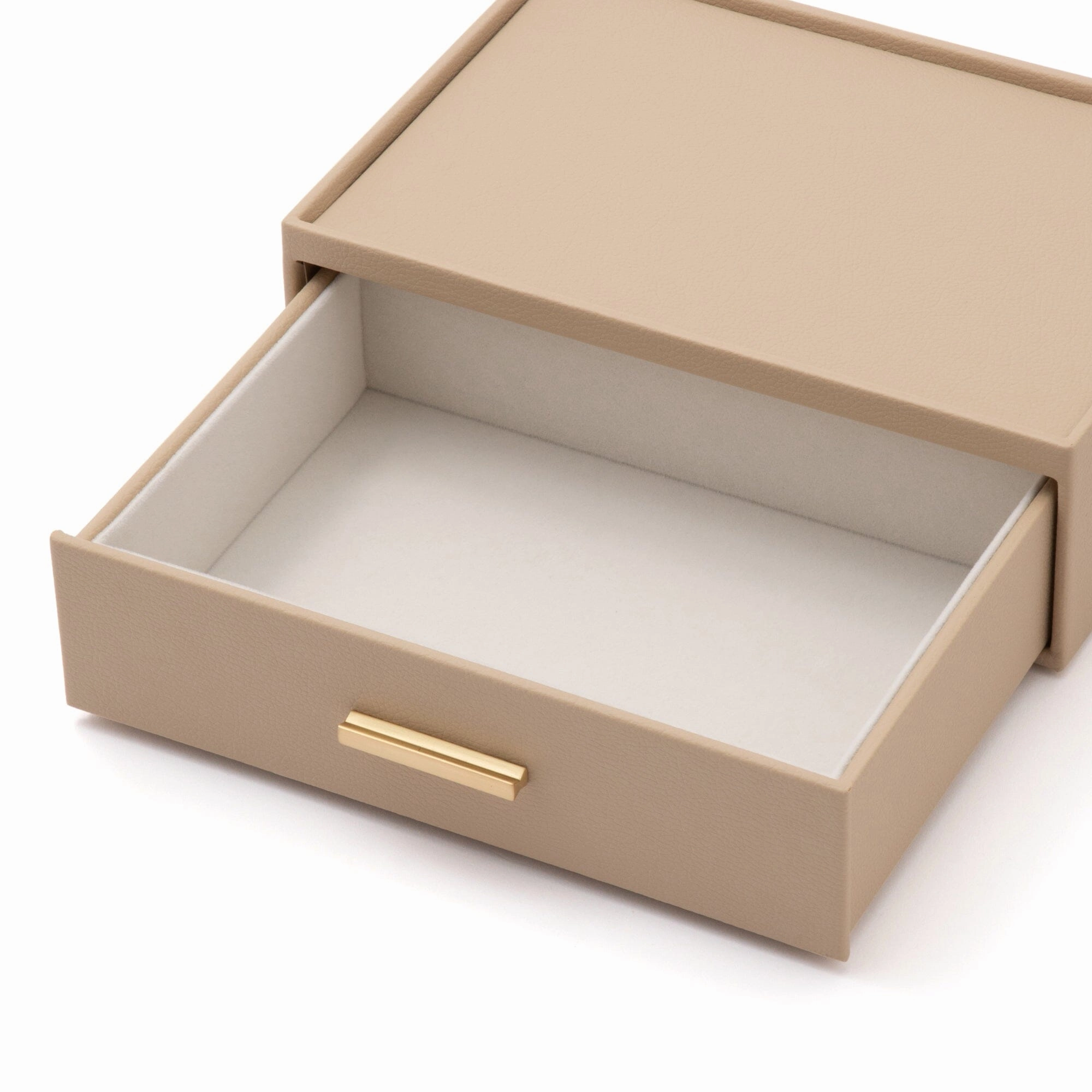 Stacking Jewelry box Open L Beige